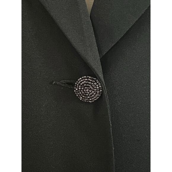 Carole Little Womens Vintage 90s Y2K Beaded Sequin Dark Romantic Jacket Blazer - Picture 3 of 16